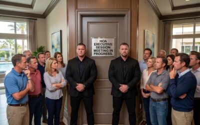 California HOA Executive Session Rules