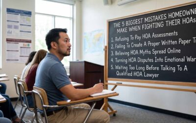 The 5 Biggest Mistakes Homeowners Make When Fighting Their California HOAs